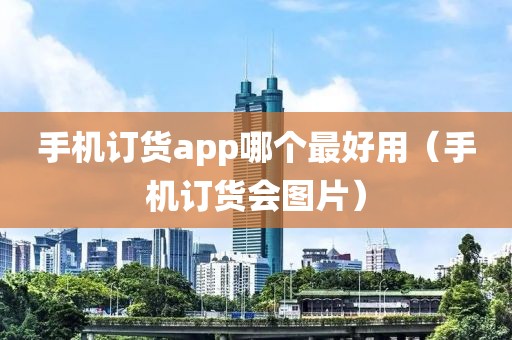 手机订货app哪个最好用（手机订货会图片）